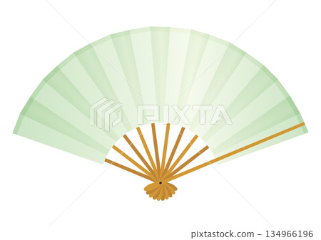 綠色風扇向量圖 綠色風扇向量圖 134966196