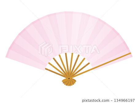 粉紅色扇子向量圖 粉紅色扇子向量圖 134966197