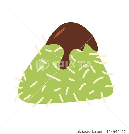 Lupis cake, a typical Indonesian snack 134966412