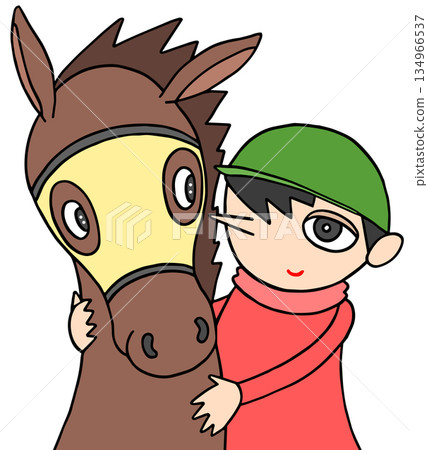 動物與人——賽馬、賽馬、騎師 動物與人——賽馬、賽馬、騎師 134966537