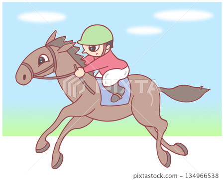 動物與人——賽馬、賽馬、騎師 動物與人——賽馬、賽馬、騎師 134966538