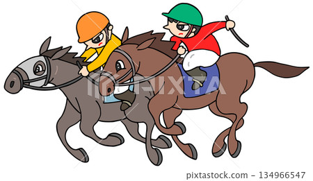動物與人——賽馬、賽馬、騎師 動物與人——賽馬、賽馬、騎師 134966547