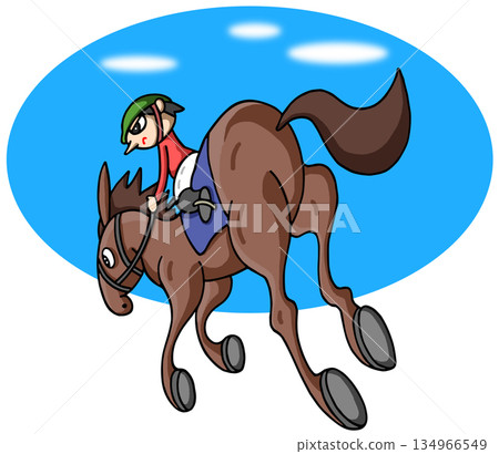 動物與人——賽馬、賽馬、騎師 動物與人——賽馬、賽馬、騎師 134966549