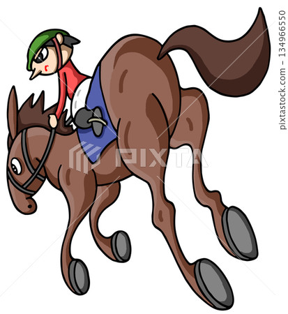 動物與人-賽馬、賽馬和騎師(影子) 動物與人-賽馬、賽馬和騎師(影子) 134966550