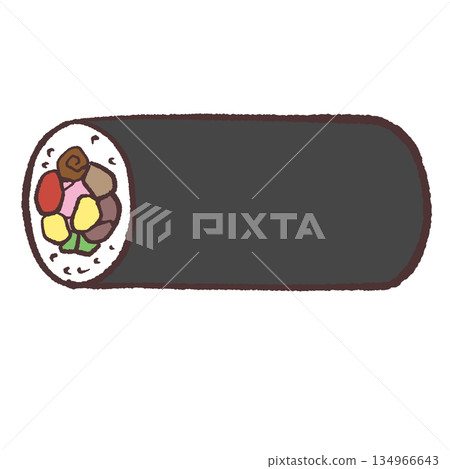 Simple ehomaki illustration Simple ehomaki illustration 134966643