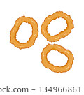 Crispy Fried Calamari Rings, Onion Rings 134966861