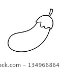 Eggplant Icon coloring page 134966864