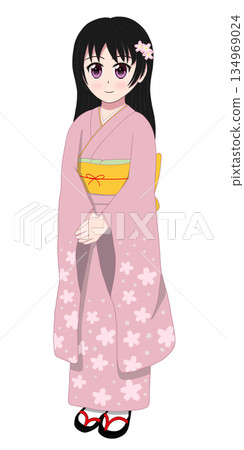 穿和服的女孩 穿和服的女孩 134969024
