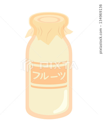 水果牛奶圖標 134969136