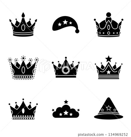 Royal Crown and Magic Hats 134969252