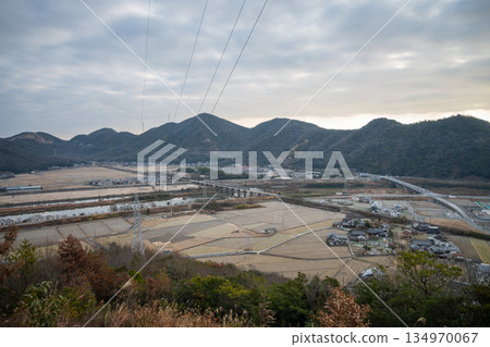 A very beautiful view of Mount Otakadai in Ako city, Hyogo prefecture, Japan A very beautiful view of Mount Otakadai in Ako city, Hyogo prefecture, Japan 134970067