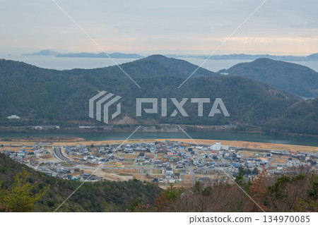 A very beautiful view of Mount Otakadai in Ako city, Hyogo prefecture, Japan A very beautiful view of Mount Otakadai in Ako city, Hyogo prefecture, Japan 134970085