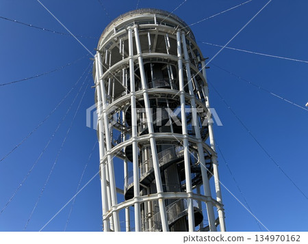 Enoshima Sea Candle and blue sky 134970162