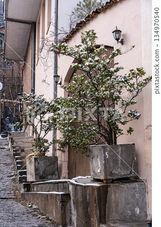 Door in the old town of Tbilisi 134970540