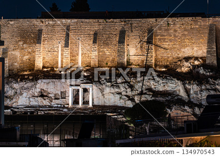 Athenian Acropolis in the night Athenian Acropolis in the night 134970543