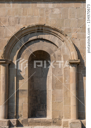 Medieval cathedral Stvetitskhoveli in ancient capital of Georgia 134970673
