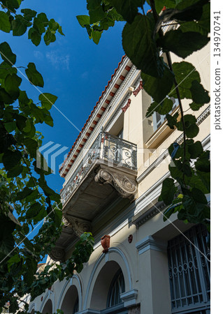 Beautiful architecture of Athens historical downtown 134970741
