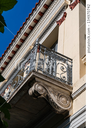 Beautiful architecture of Athens historical downtown Beautiful architecture of Athens historical downtown 134970742