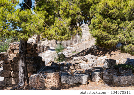 Ruins of Athenian Acropolis in Athens Ruins of Athenian Acropolis in Athens 134970811