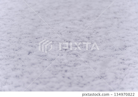 Snow cover background after snowing 134970822