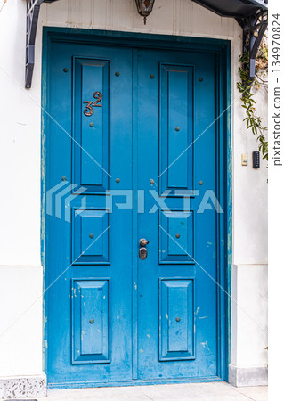 Door in the old town of Tbilisi 134970824