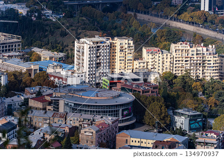 View to the new neighbourhoods of Tbilisi from Mtatsminda hill View to the new neighbourhoods of Tbilisi from Mtatsminda hill 134970937