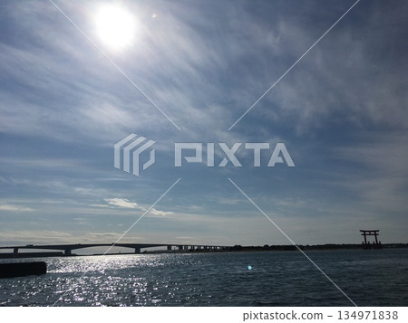 鳥居和濱名橋 134971838