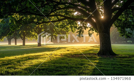 神秘森林圖片背景素材，16:9 尺寸 134971968