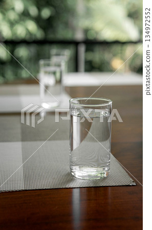 Close up of a Glass Of Water Close up of a Glass Of Water 134972552