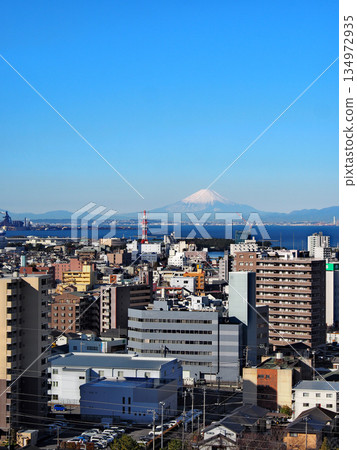 木更津市街景和富士山 木更津市街景和富士山 134972935