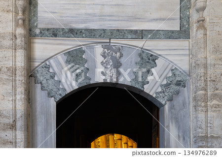 Istanbul Topkapi Palace marble stonework 134976289