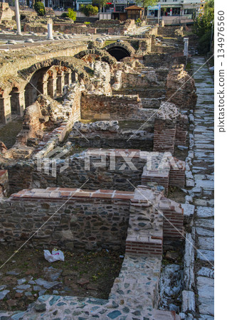 Tourist scene in Thessaloniki, Greece 134976560