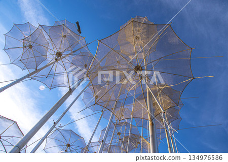 Tourist scene in Thessaloniki, Greece 134976586