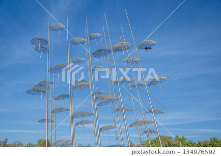 Tourist scene in Thessaloniki, Greece 134976592