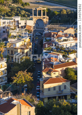 Tourist scene in Athens, Greece Tourist scene in Athens, Greece 134976892