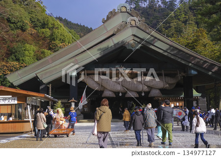 出雲大社神樂殿舉行吉祥新年儀式 出雲大社神樂殿舉行吉祥新年儀式 134977127