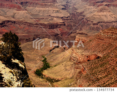 Hazy Sky Day At The Grand Canyon Arizona 134977734
