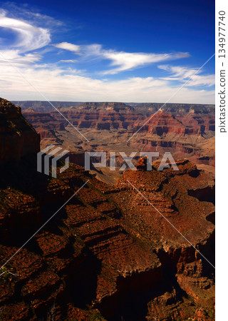 Hazy Sky Day At The Grand Canyon Arizona 134977740