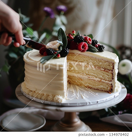 簡易海綿蛋糕 簡易海綿蛋糕 134978402