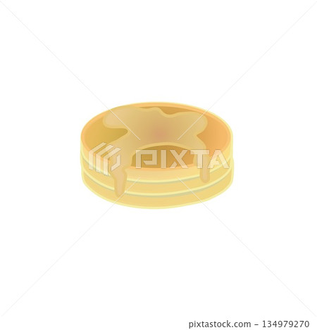 薄煎餅的例證 134979270