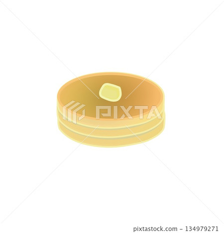 薄煎餅的例證 134979271