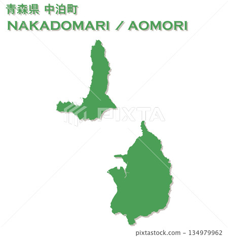Vector illustration map of Japan: Map of Nakadomari Town, Aomori Prefecture Vector illustration map of Japan: Map of Nakadomari Town, Aomori Prefecture 134979962