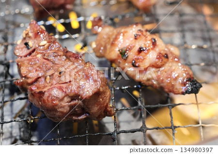 Japanese black beef grilled meat (Harami) 134980397