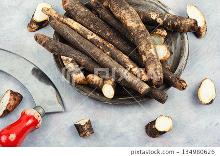 Herbal Medicine Ingredients on Table Herbal Medicine Ingredients on Table 134980626