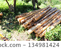 Stacked logs 134981424