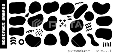 Abstract Shape Basic Frame Set Abstract Shape Basic Frame Set 134982791