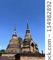Wat Mahathat ruins in Sukhothai Historical Park 134982892