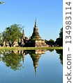 Mirror phenomenon at the Sukhothai Historical Park, a World Heritage Site 134983114