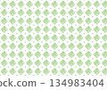 Green background with watercolor-style diamonds 134983404