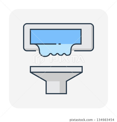 Air Conditioner Cleaning Icon Air Conditioner Cleaning Icon 134983454